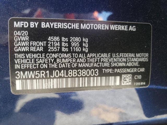 Photo 9 VIN: 3MW5R1J04L8B38003 - BMW 330I 