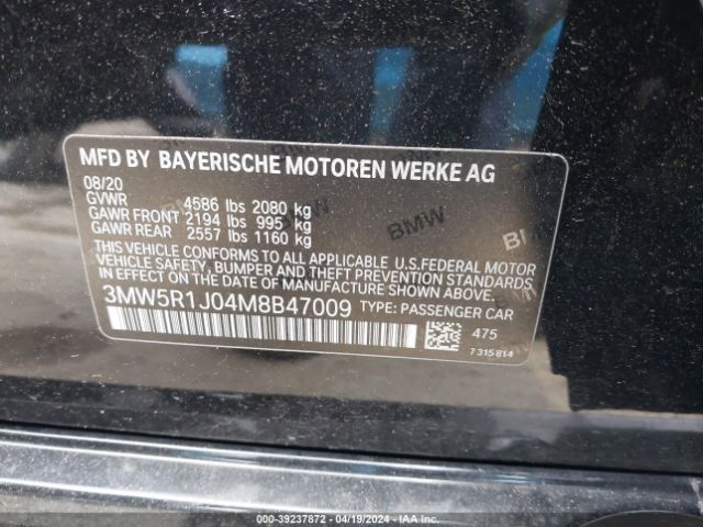 Photo 8 VIN: 3MW5R1J04M8B47009 - BMW 330I 