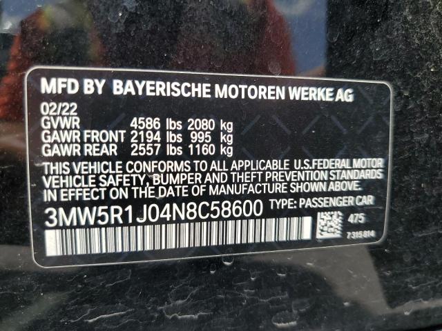 Photo 11 VIN: 3MW5R1J04N8C58600 - BMW 330I 