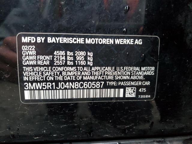 Photo 11 VIN: 3MW5R1J04N8C60587 - BMW 3 SERIES 