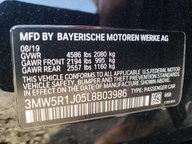 Photo 11 VIN: 3MW5R1J05L8B03986 - BMW 3 SERIES 