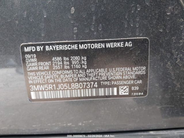 Photo 8 VIN: 3MW5R1J05L8B07374 - BMW 330I 