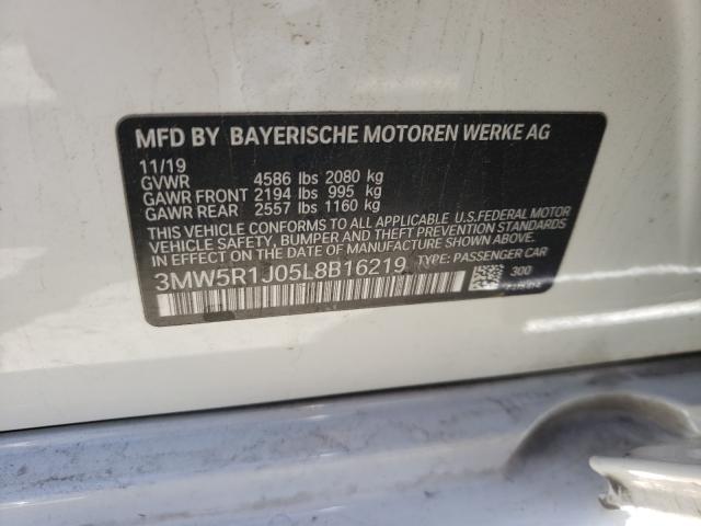 Photo 9 VIN: 3MW5R1J05L8B16219 - BMW 3 SERIES 