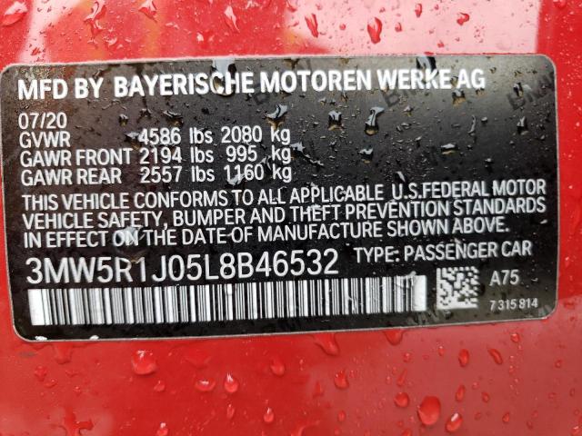 Photo 12 VIN: 3MW5R1J05L8B46532 - BMW 330I 