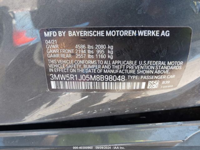 Photo 8 VIN: 3MW5R1J05M8B98048 - BMW 330I 