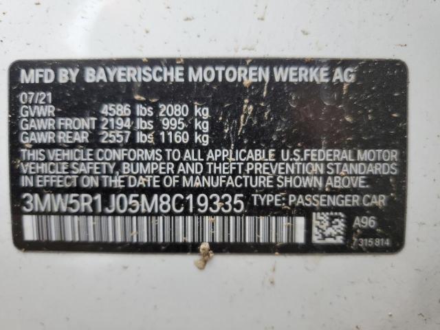 Photo 11 VIN: 3MW5R1J05M8C19335 - BMW 3 SERIES 