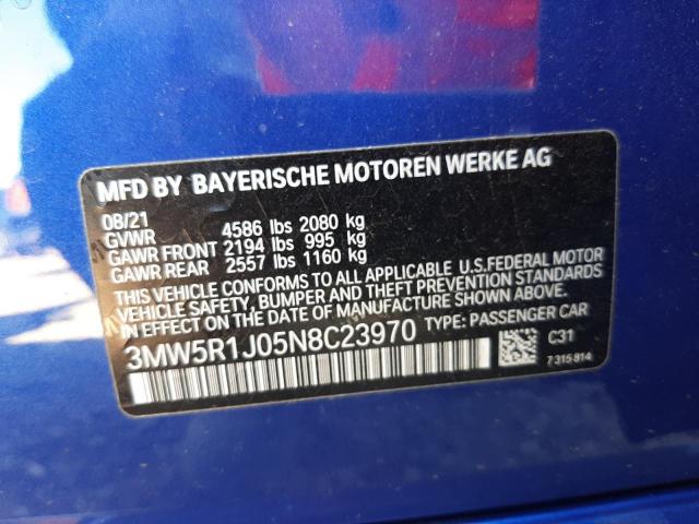 Photo 9 VIN: 3MW5R1J05N8C23970 - BMW 330I 