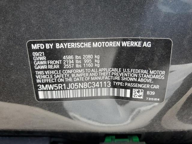 Photo 11 VIN: 3MW5R1J05N8C34113 - BMW 330I 