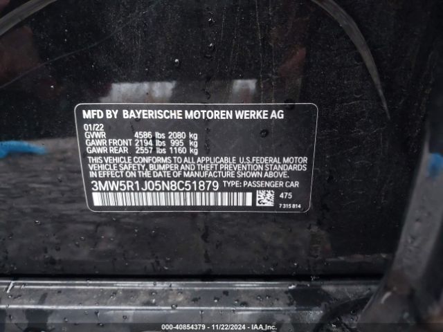 Photo 8 VIN: 3MW5R1J05N8C51879 - BMW 330I 