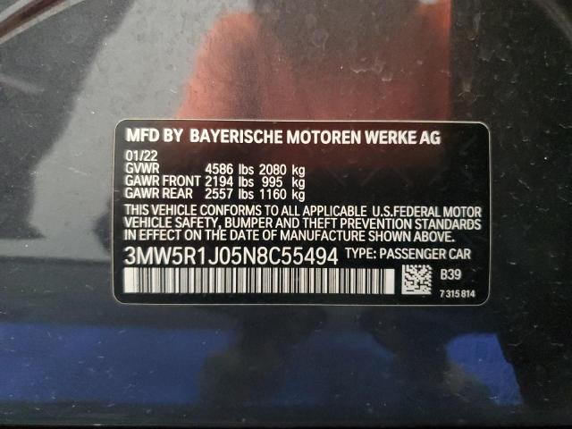 Photo 11 VIN: 3MW5R1J05N8C55494 - BMW 330I 