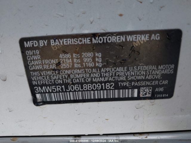 Photo 8 VIN: 3MW5R1J06L8B09182 - BMW 330I 