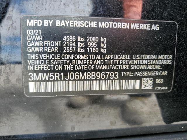 Photo 11 VIN: 3MW5R1J06M8B96793 - BMW 3 SERIES 