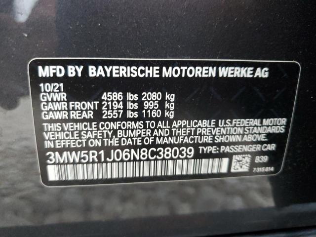 Photo 11 VIN: 3MW5R1J06N8C38039 - BMW 330I 