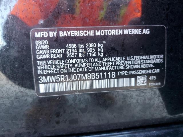 Photo 12 VIN: 3MW5R1J07M8B51118 - BMW 330I 