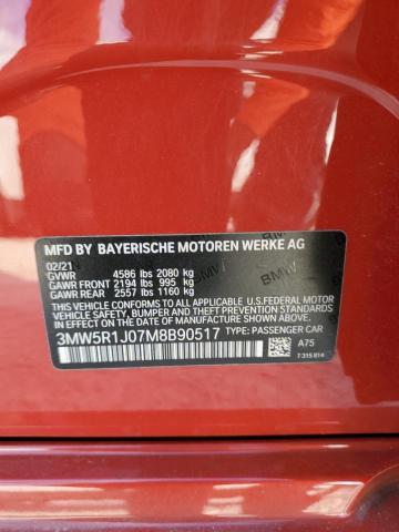 Photo 11 VIN: 3MW5R1J07M8B90517 - BMW 3 SERIES 