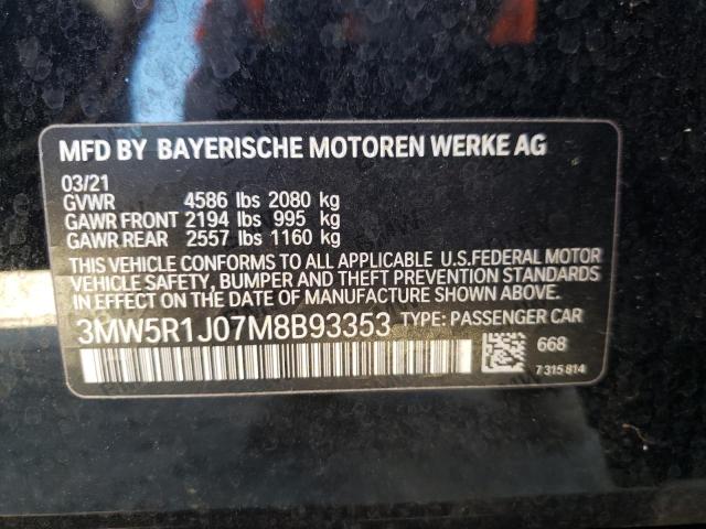 Photo 9 VIN: 3MW5R1J07M8B93353 - BMW 330I 