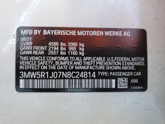 Photo 11 VIN: 3MW5R1J07N8C24814 - BMW 3 SERIES 