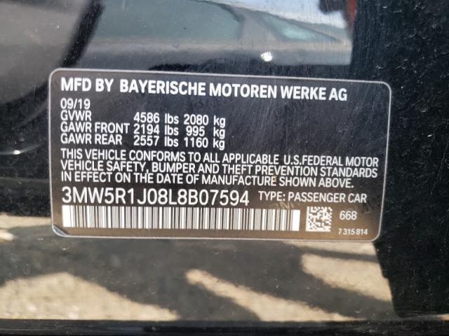 Photo 9 VIN: 3MW5R1J08L8B07594 - BMW 330I 