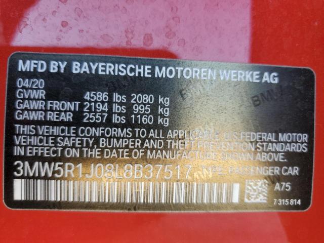 Photo 11 VIN: 3MW5R1J08L8B37517 - BMW 330I 