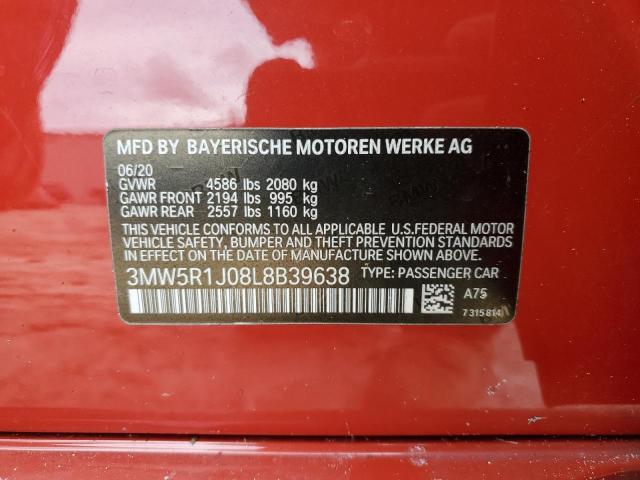 Photo 12 VIN: 3MW5R1J08L8B39638 - BMW 330I 