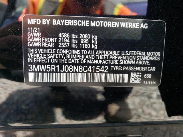 Photo 12 VIN: 3MW5R1J08N8C41542 - BMW 330I 