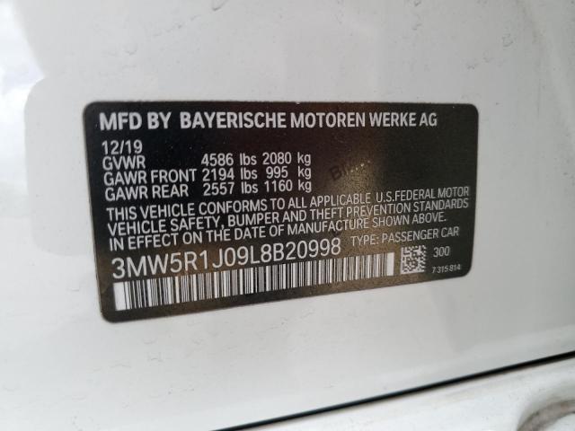 Photo 11 VIN: 3MW5R1J09L8B20998 - BMW 3 SERIES 