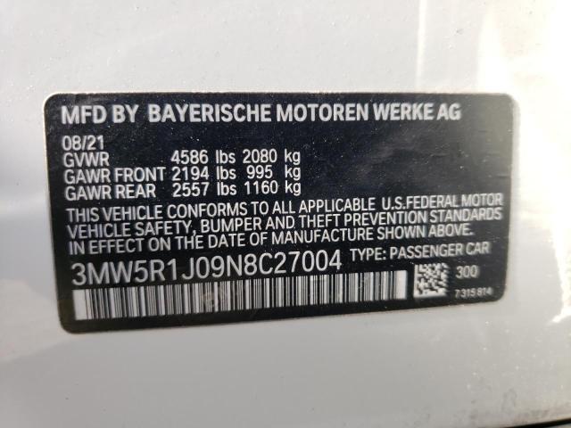 Photo 11 VIN: 3MW5R1J09N8C27004 - BMW 330I 