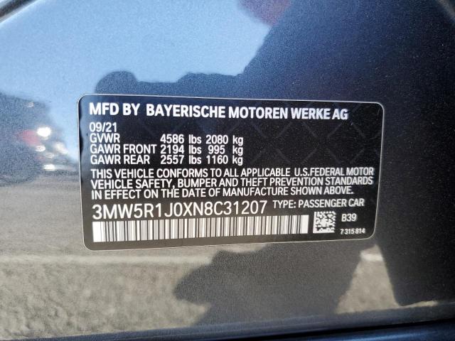 Photo 11 VIN: 3MW5R1J0XN8C31207 - BMW 330I 