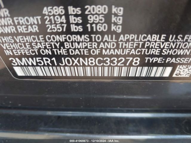 Photo 8 VIN: 3MW5R1J0XN8C33278 - BMW 330I 