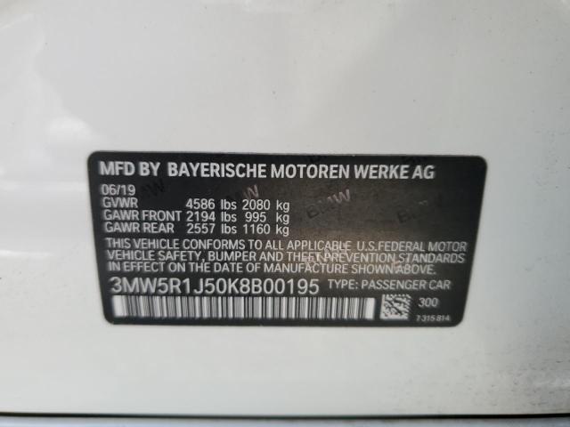 Photo 9 VIN: 3MW5R1J50K8B00195 - BMW 330I 