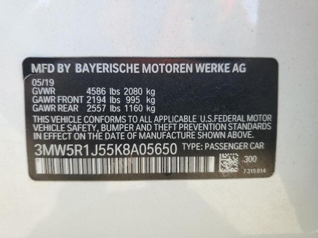 Photo 12 VIN: 3MW5R1J55K8A05650 - BMW 3 SERIES 