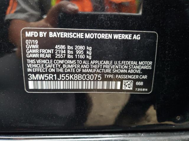 Photo 11 VIN: 3MW5R1J55K8B03075 - BMW 3 SERIES 