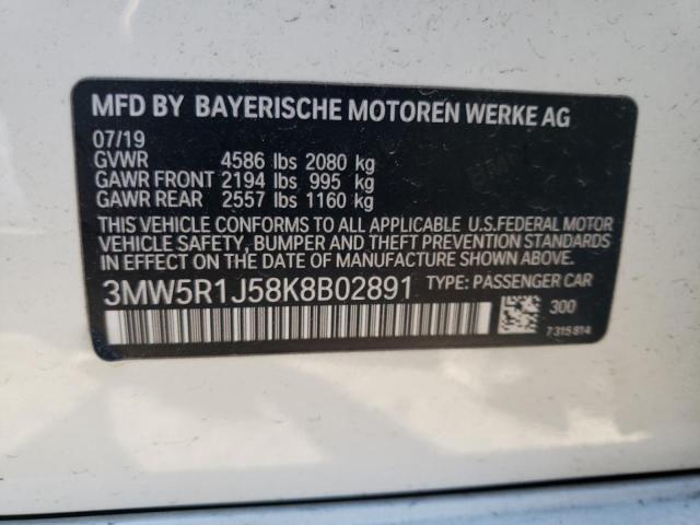 Photo 9 VIN: 3MW5R1J58K8B02891 - BMW 330I 