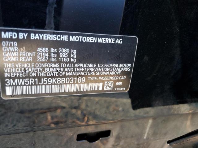 Photo 9 VIN: 3MW5R1J59K8B03189 - BMW 330I 