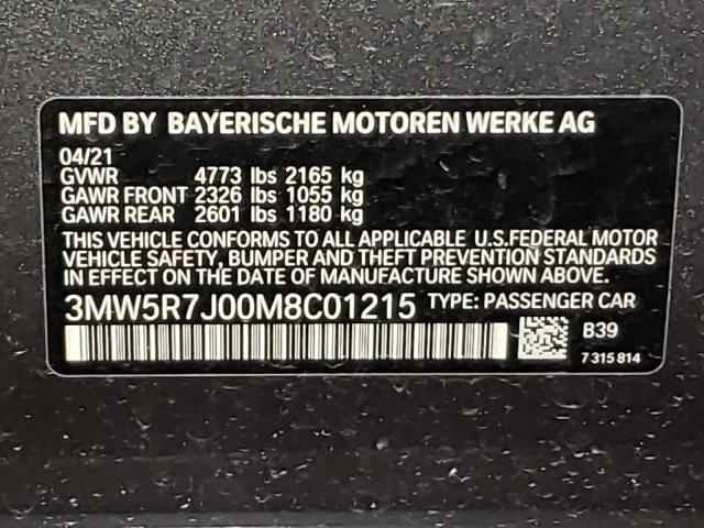 Photo 9 VIN: 3MW5R7J00M8C01215 - BMW 330XI 