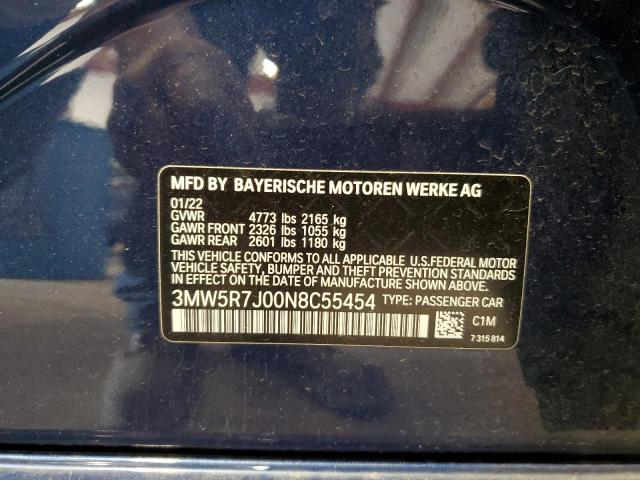 Photo 12 VIN: 3MW5R7J00N8C55454 - BMW 330XI 