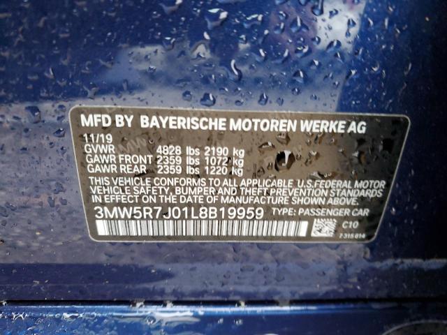 Photo 11 VIN: 3MW5R7J01L8B19959 - BMW 3 SERIES 