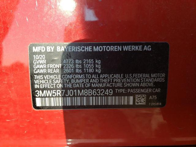 Photo 11 VIN: 3MW5R7J01M8B63249 - BMW 330XI 