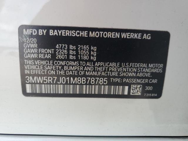 Photo 12 VIN: 3MW5R7J01M8B78785 - BMW 330XI 