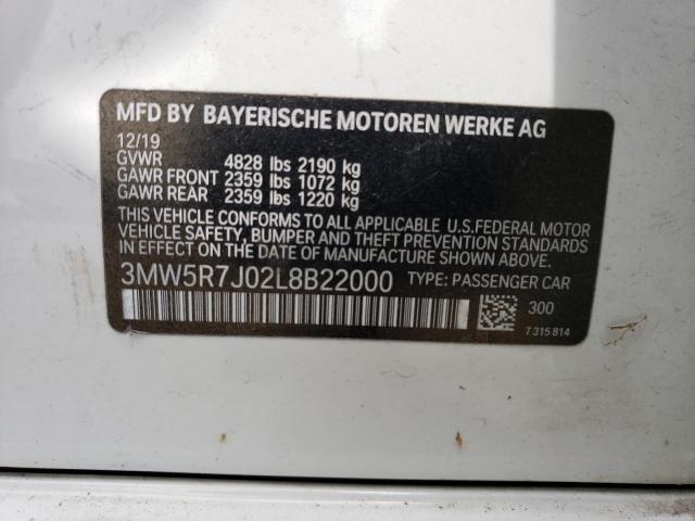 Photo 12 VIN: 3MW5R7J02L8B22000 - BMW 330XI 