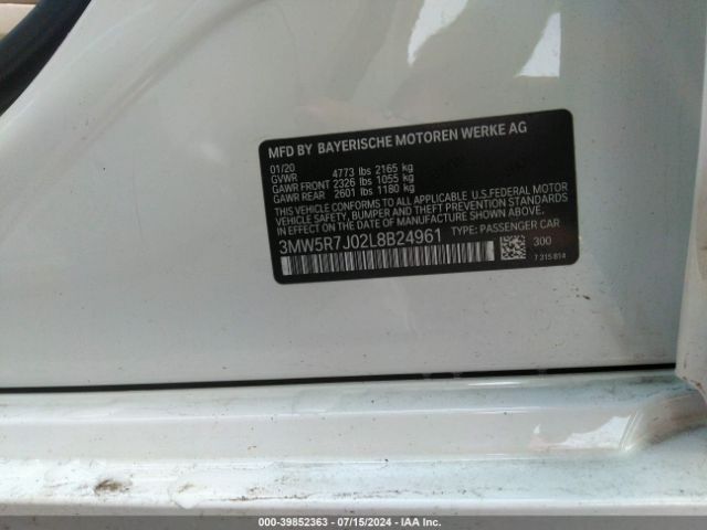 Photo 8 VIN: 3MW5R7J02L8B24961 - BMW 330I 