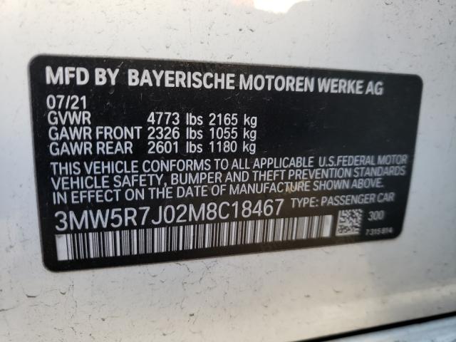 Photo 9 VIN: 3MW5R7J02M8C18467 - BMW 330XI 