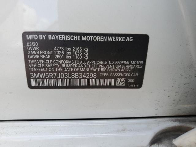 Photo 11 VIN: 3MW5R7J03L8B34298 - BMW 330XI 