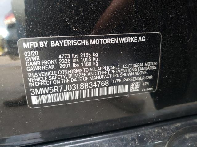 Photo 9 VIN: 3MW5R7J03L8B34768 - BMW 330XI 