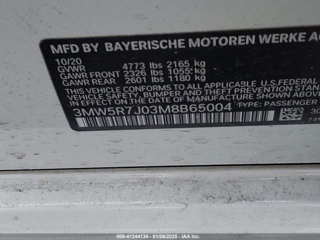 Photo 8 VIN: 3MW5R7J03M8B65004 - BMW 330I 