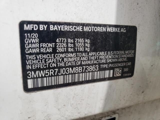 Photo 9 VIN: 3MW5R7J03M8B73863 - BMW 330XI 