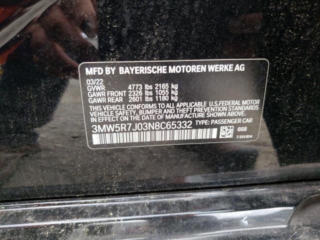 Photo 11 VIN: 3MW5R7J03N8C65332 - BMW 3 SERIES 