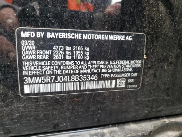 Photo 12 VIN: 3MW5R7J04L8B35346 - BMW 3 SERIES 