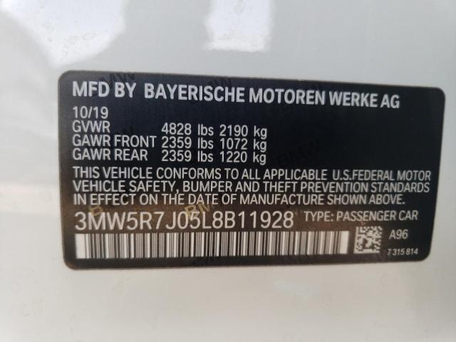 Photo 9 VIN: 3MW5R7J05L8B11928 - BMW 330XI 