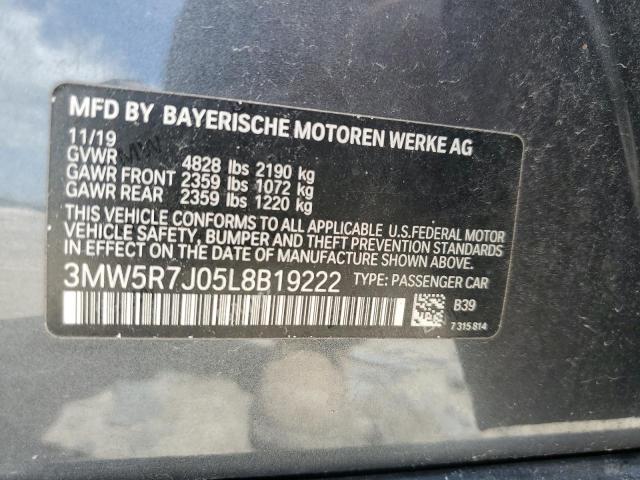 Photo 12 VIN: 3MW5R7J05L8B19222 - BMW 330XI 